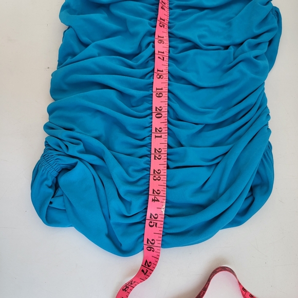 NWOT Zara Blue Ruched Minidress, size M - Picture 10 of 12